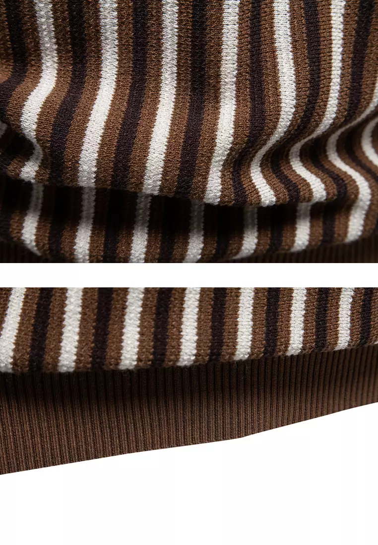 Business Striped Polo Shirt AX-PSD8032