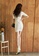 Crystal Korea Fashion white Korean-made new slim party dress A397EAA5F3FBECGS_6