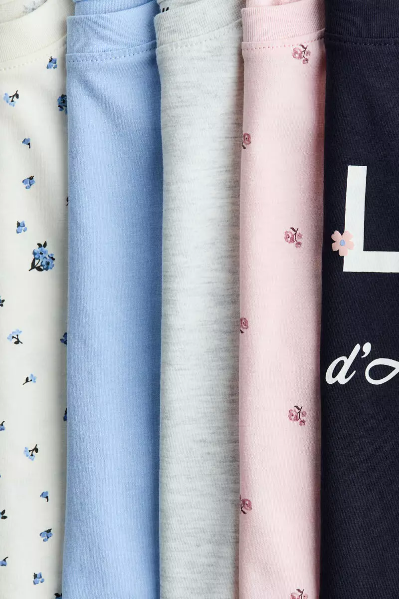 5-pack cotton T-shirts
