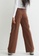 H&M brown Wide Twill Trousers 056C8AA71E6B8AGS_2