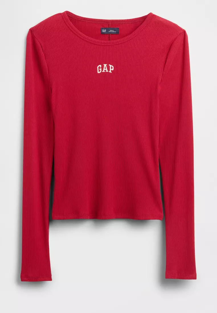 Modern Rib Logo Crop Top
