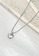 ZITIQUE silver Women's Retro Heart Necklace - Silver 7C0E9ACC3C5AABGS_2
