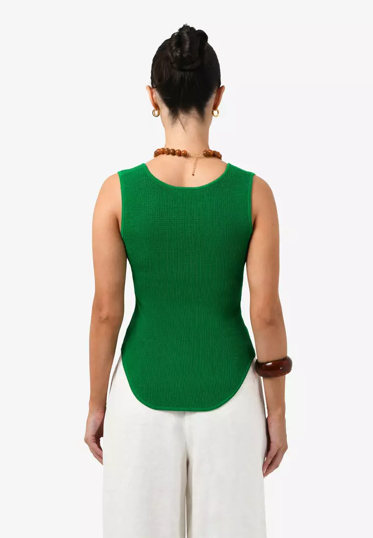 Noemi Split Neck Tank