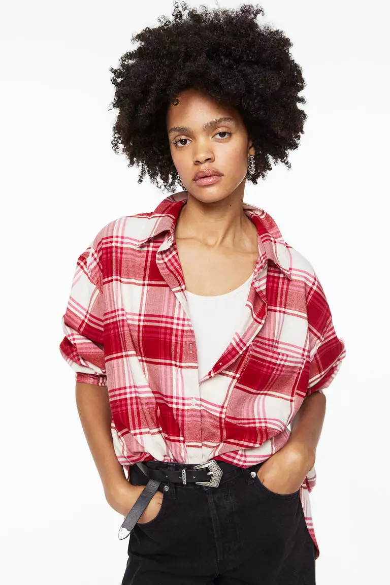 H&m womens shop flannel shirts