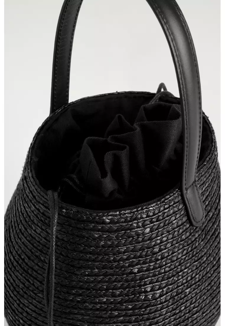 Buy COS SCULPTED BUCKET BAG - STRAW 2026 Online | ZALORA