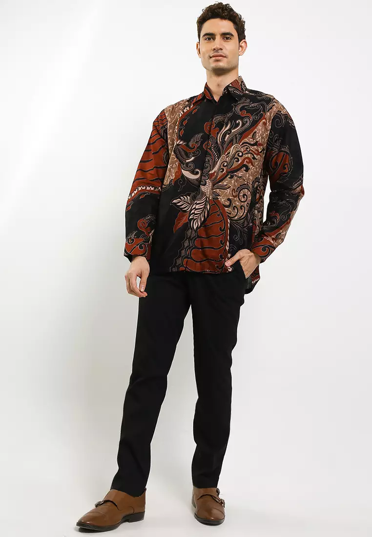 Asmorogondi Kemeja Batik Exclusive Premium Pria Casual Modern Lengan Panjang