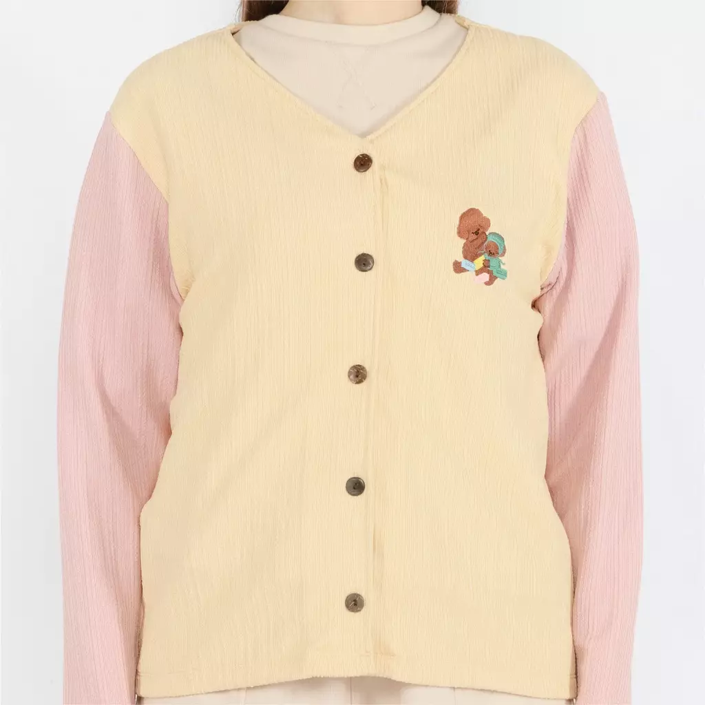 Mooi x Kellysco Cardigan Knit (MOM) - Green