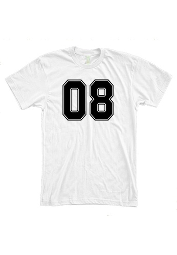MRL Prints white Number Shirt 08 T-Shirt Customized Jersey 0ABB3AAF9C4D85GS_1