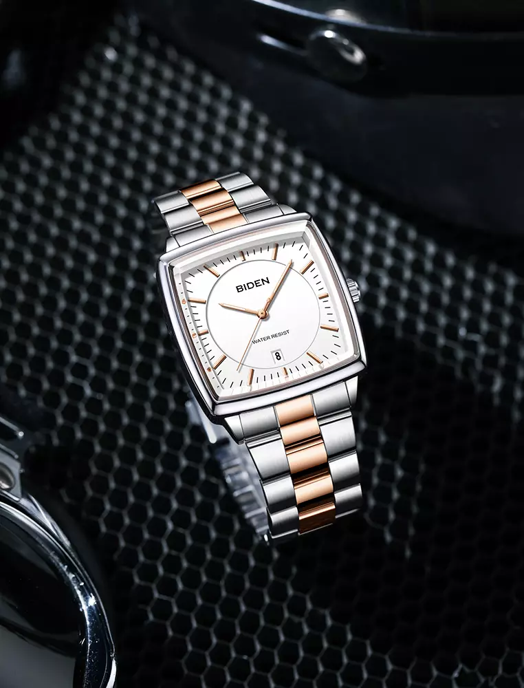 Jam Tangan Pria Original Full Luminous Kuarsa Jam Tangan Cowok Tali Stainless Steel Fashion Classic rose white