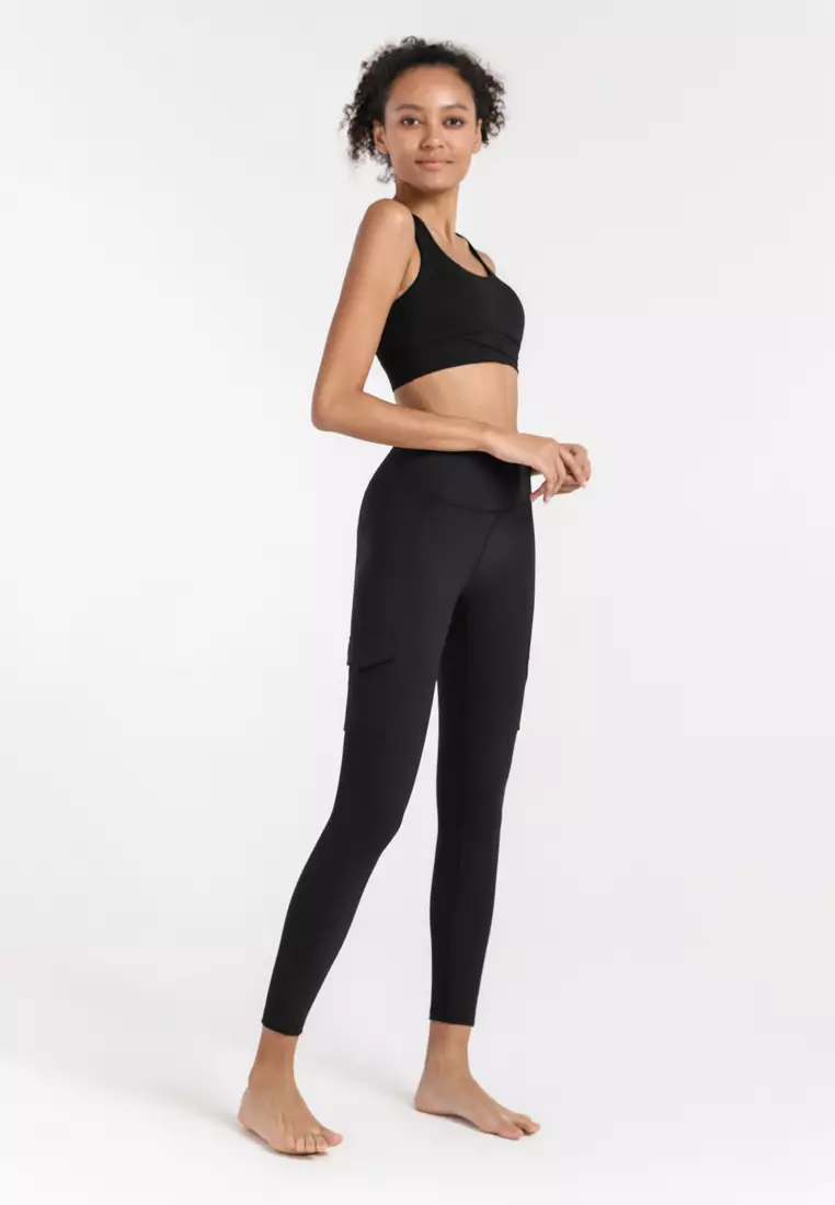 Buy HAPPY FRIDAYS Autumn Winter Rib Cargo Pockets Sports Tights DSG16 2023  Online