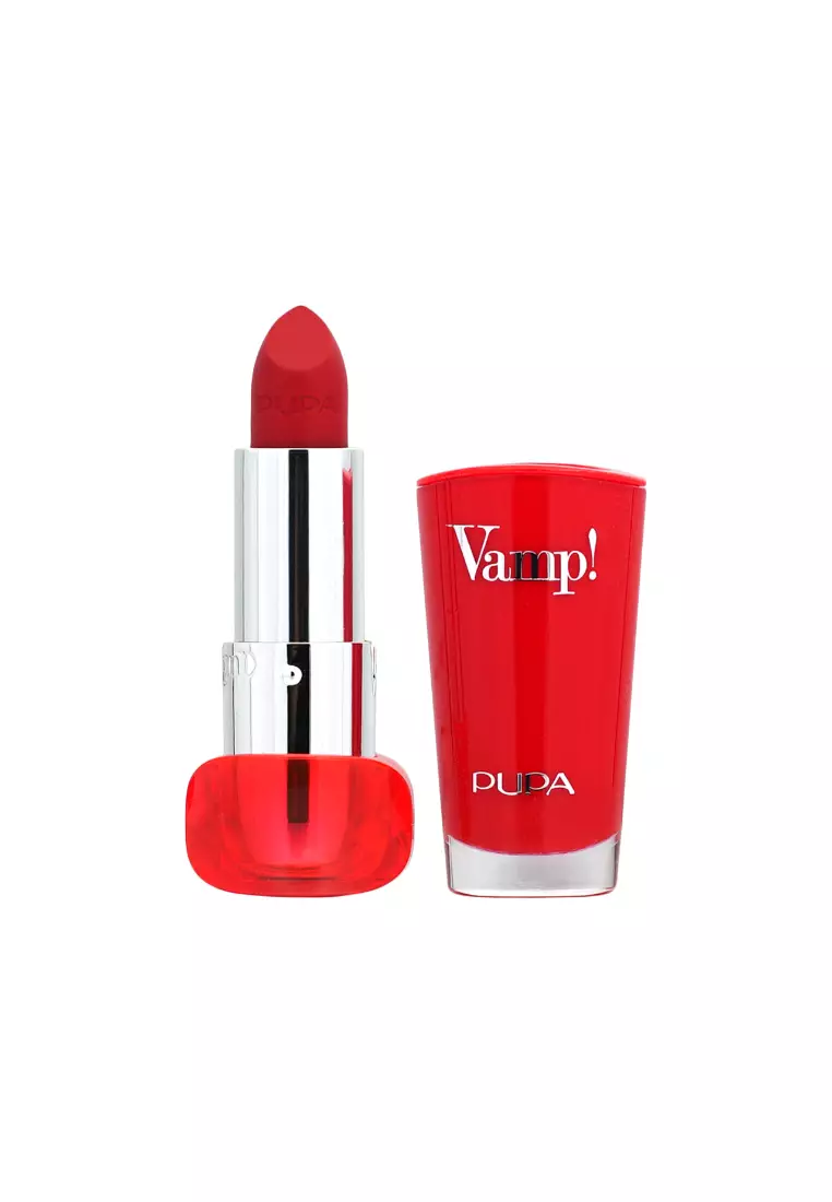 Pupa Vamp! Lipstick, 302 Ruby Red, 3.5g
