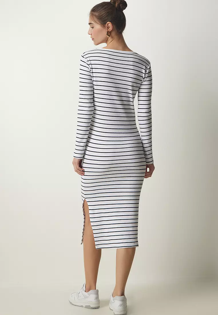 Striped Midi Dress