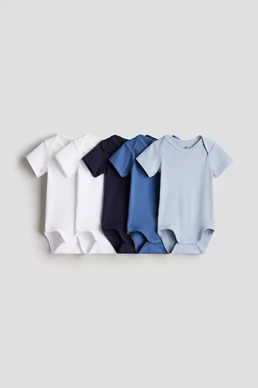 5-pack cotton bodysuits