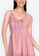 ZALORA BASICS pink Lace Trim Plunge Neck Dress 5E41AAA5A4BA2FGS_3