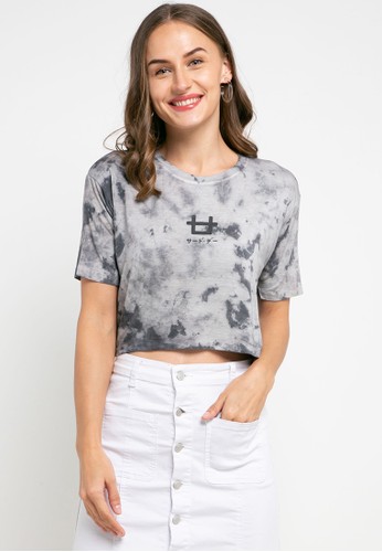 Jual Third Day Olc Crop Top Tie Dye Original Zalora Indonesia