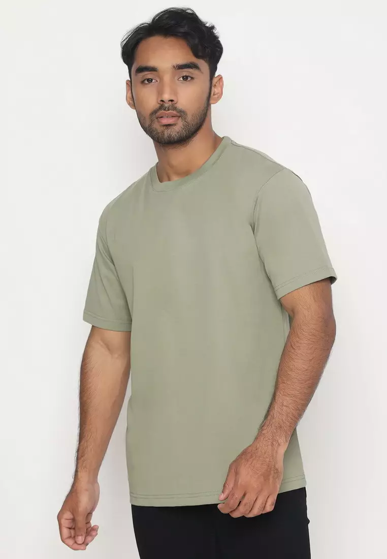 NX T-Shirt Cotton Combed Tebal Pria 207370281