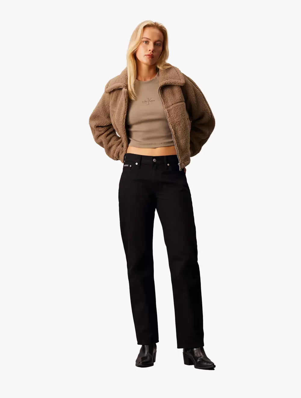 Calvin Klein Jeans - Forever Black Low Rise Straight Jeans - Black - black