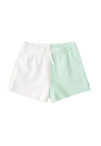 Abercrombie & Fitch green Fleece Dad Shorts E2734KA77FF825GS_1