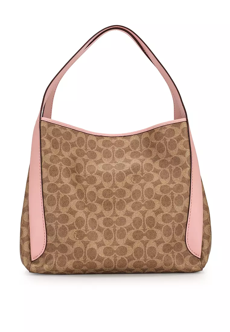 COACH Hadley Hobo - Beige/brown, Pvc in Black