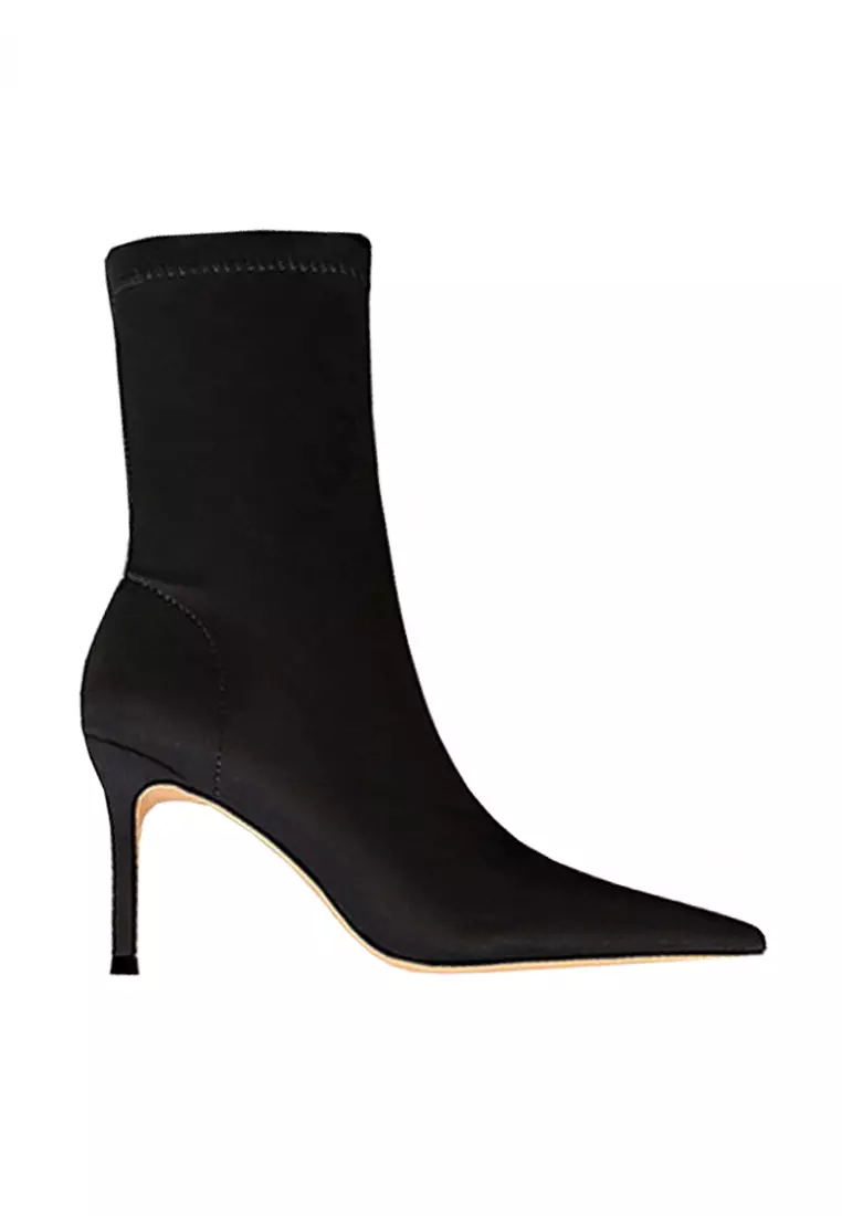Discount on Twenty Eight Shoes  shoes - SKU: VANSA Slim Stretch Fabric Ankle Boots VSW-B315A1