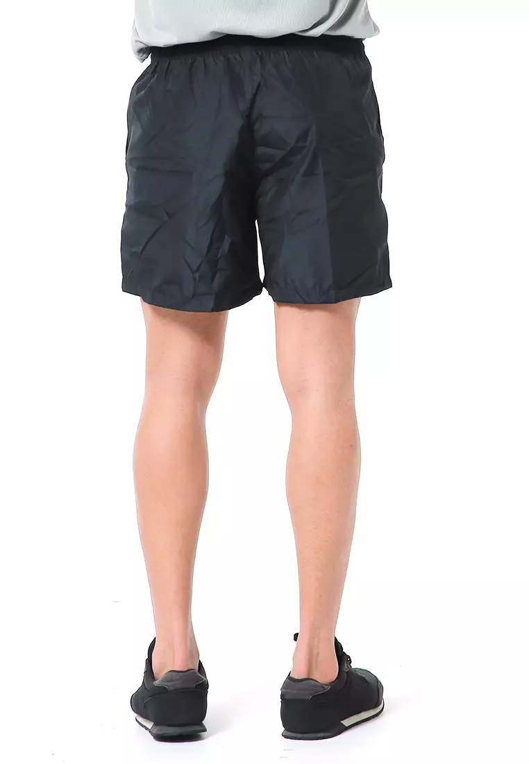 Halburt Celana Pendek Olahraga Pria Short Pants Kasual Simple Material Parasut ORIGINAL - Black Blue