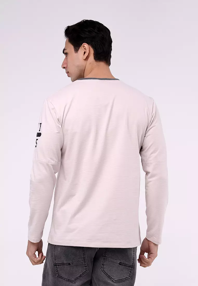 Roundneck Streaky Long Sleeve