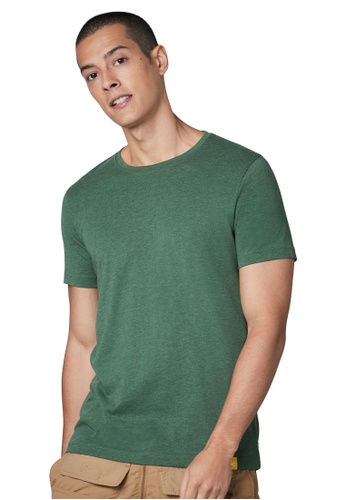 camel active green C by camel active Solid Colour Fitted T-shirt with hidden pocket (282-SS21E2684) 0F198AA807CDC9GS_1