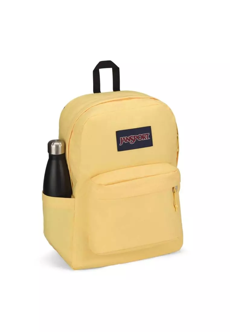 Pastel yellow jansport backpack hot sale