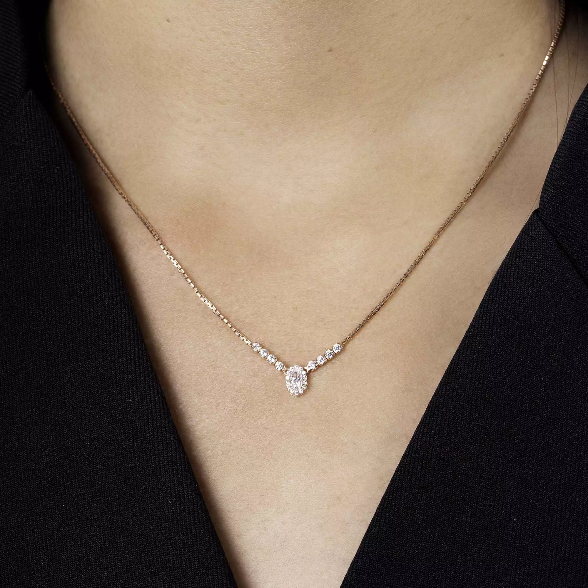 Kalung Serut Emas 8K - Finda Gold Necklace - Brianeta Collection - Juene Jewelry