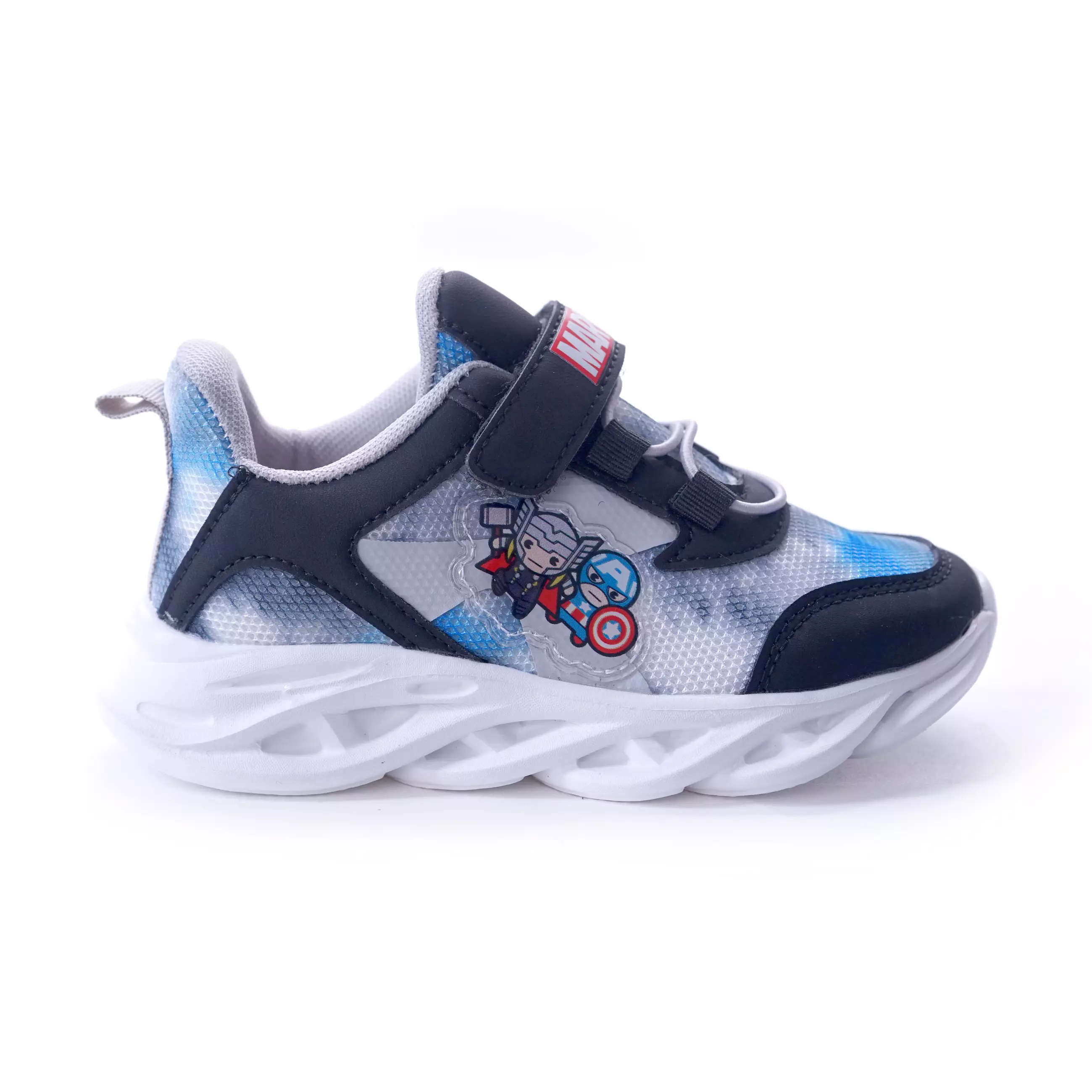 AVANGERS - SEPATU Sneakers ANAK LAKI CH740296LK - ABU MUDA/HITAM