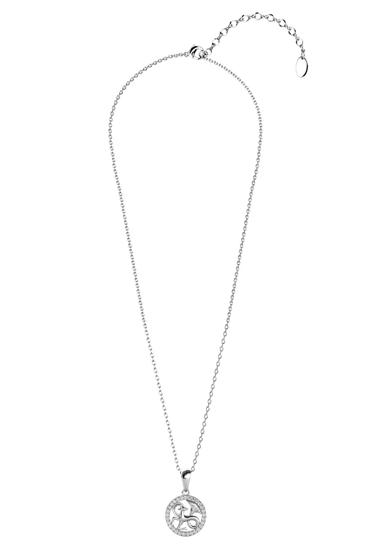 Circlet Capricorn Pendant - Kalung Crystal Swarovski by Her Jewellery