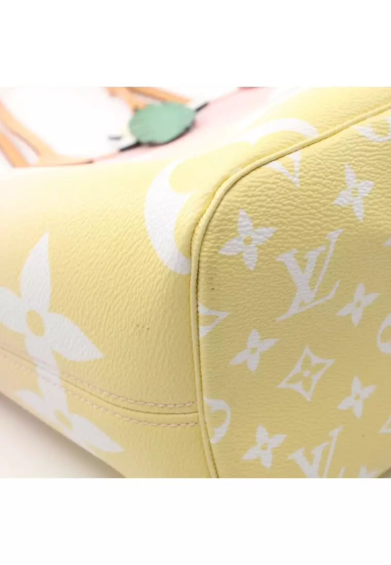 Louis Vuitton Pink x Yellow Monogram By the Pool Neverfull MM Tote