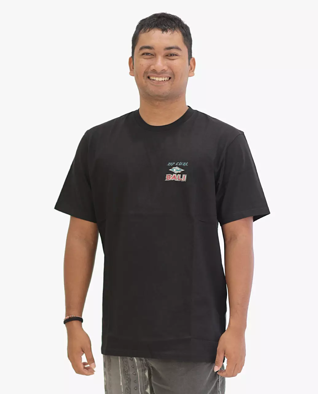 Rip Curl Men Bali Hanoman At Ulu Tee - Black
