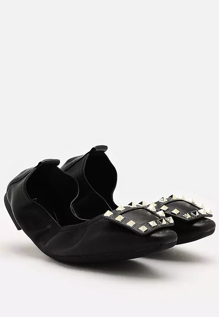 Vivienne Studded Foldable Flats