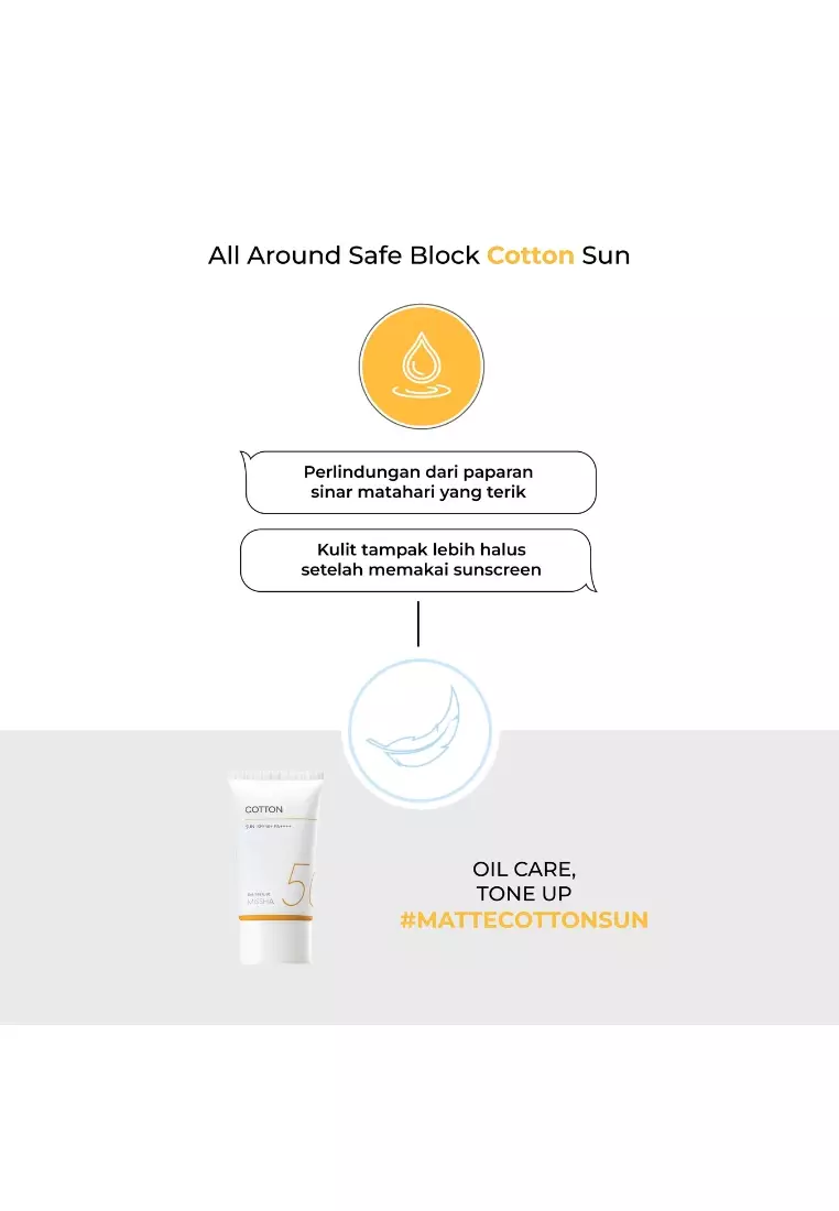 MISSHA All Around Safe Block Cotton Sun SPF50+ PA++++ (50ml)