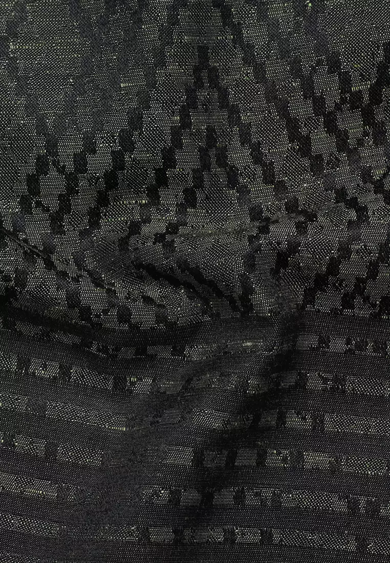 Jobb Waqas Baju Koko Pria Lengan Pendek Regular Fit Olive