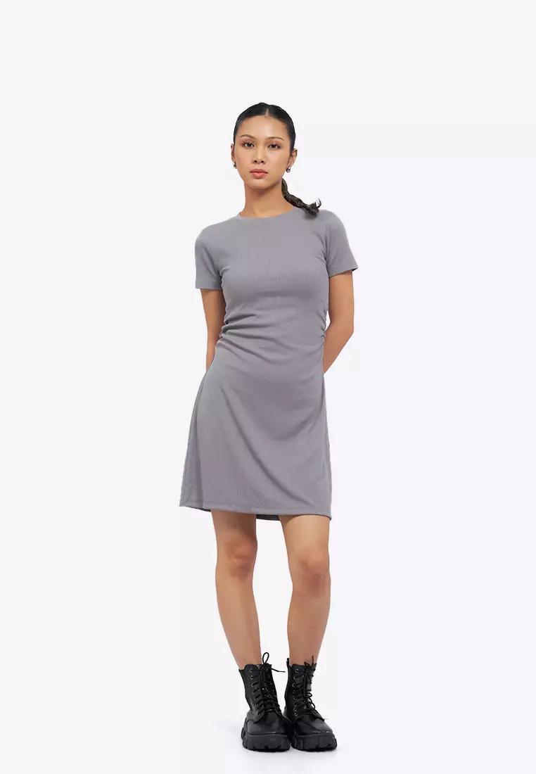 Side Ruched Fitted Mini Dress