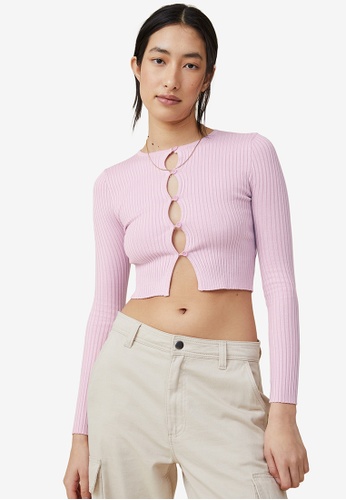 Cotton On Peekaboo Cardigan | ZALORA Malaysia