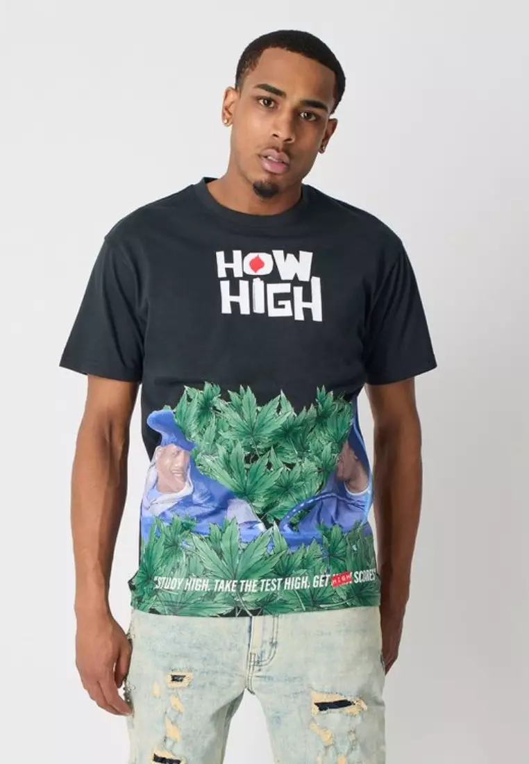 NYC Streetwear - How High Short Sleeves Tee - Black