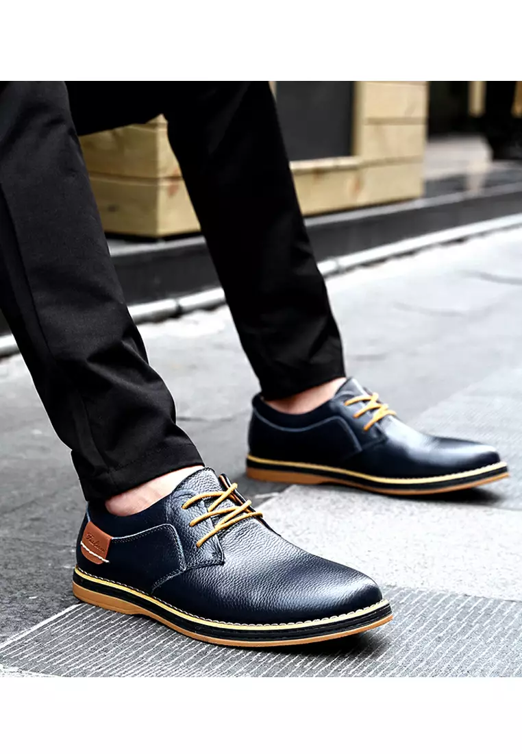 Grain Leather Derby Shoes YY6111