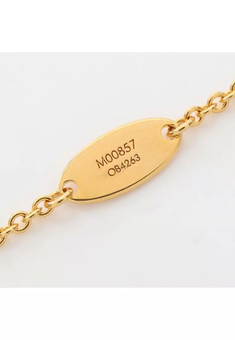 Buy Louis Vuitton Pre-Loved Louis Vuitton essential V necklace GP gold ...