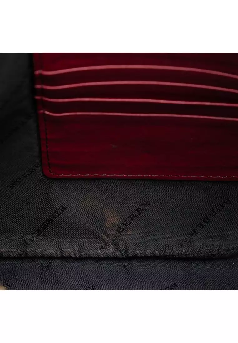 Pre-Loved Burberry House Check Canvas Derby Peyton Crossbody