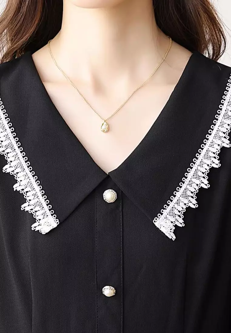 V Neck A Line Slim Dress