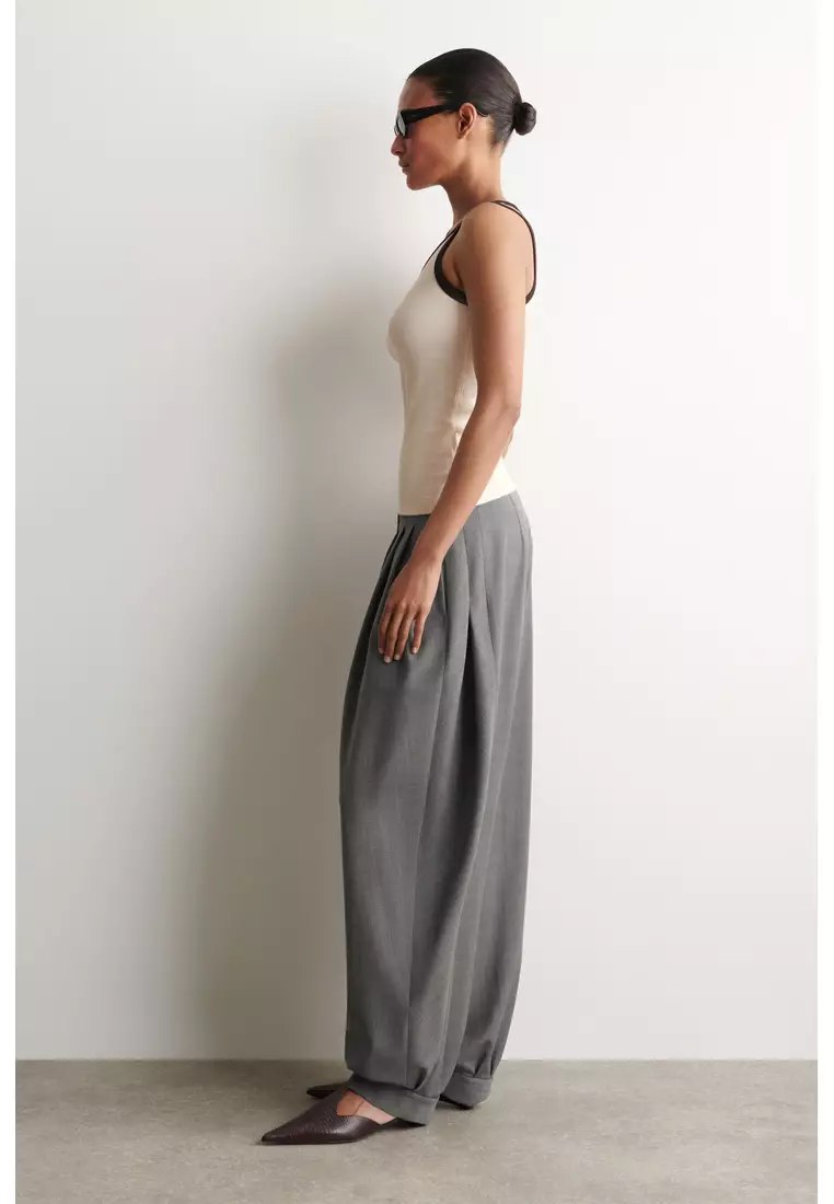 RIBBED COTTON TANK TOP