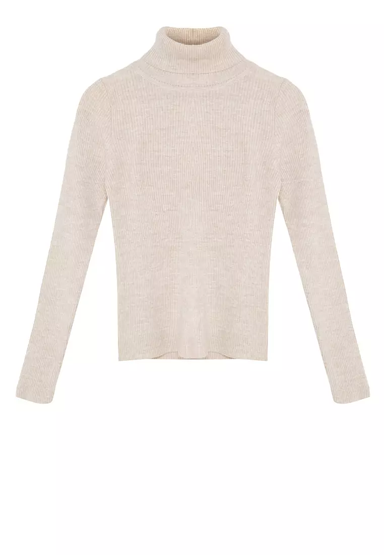 Stone Basic Turtleneck Knitwear Sweater TWOAW21KZ1279