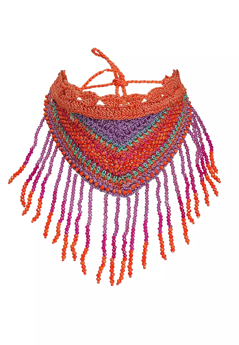 ZARA Crochet With Bead Choker 2025 | Buy ZARA Online