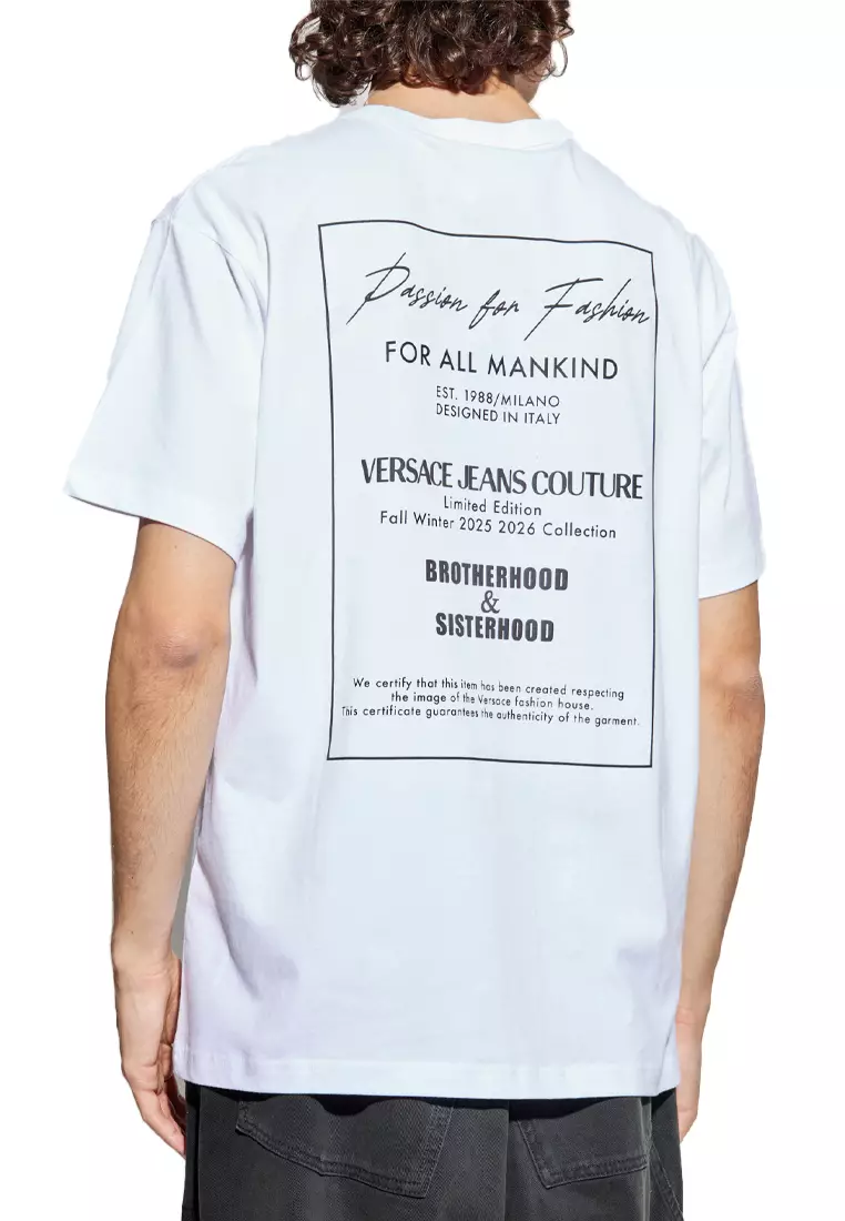 Jeans Couture男士短袖T恤白色79GAHE10 CJ00E