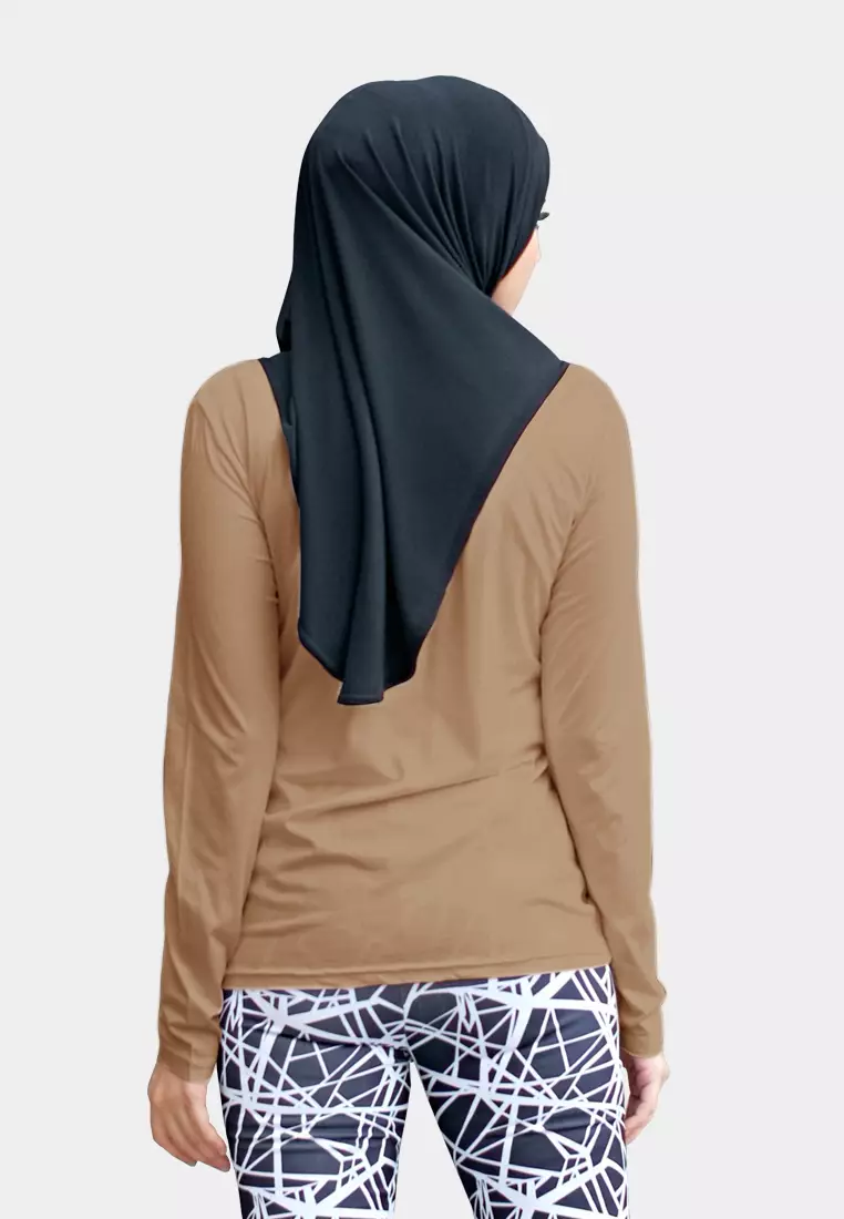 Zelena - Oshea Base Layer Sporty | Kaos Olahraga Wanita - Brown Tint - L 