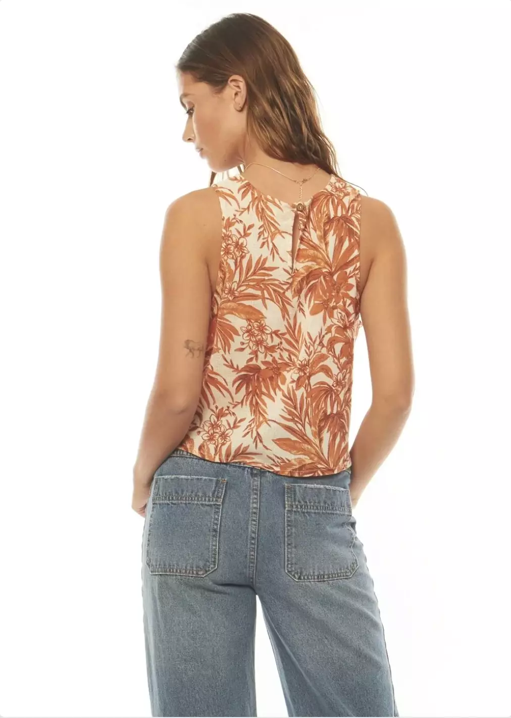 BEACH DELIGHT WOVEN TANK