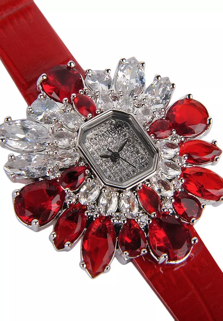 Snow Fashion Watch in Red for Women